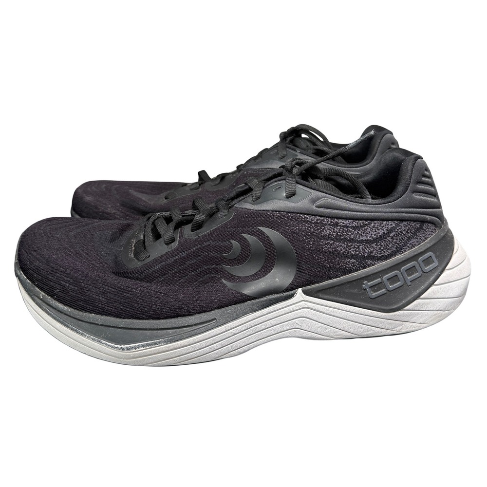 Topo Athletic Ultrafly 5 Running Shoes Mens 9 Wide Black Charcoal 5mm Drop Road